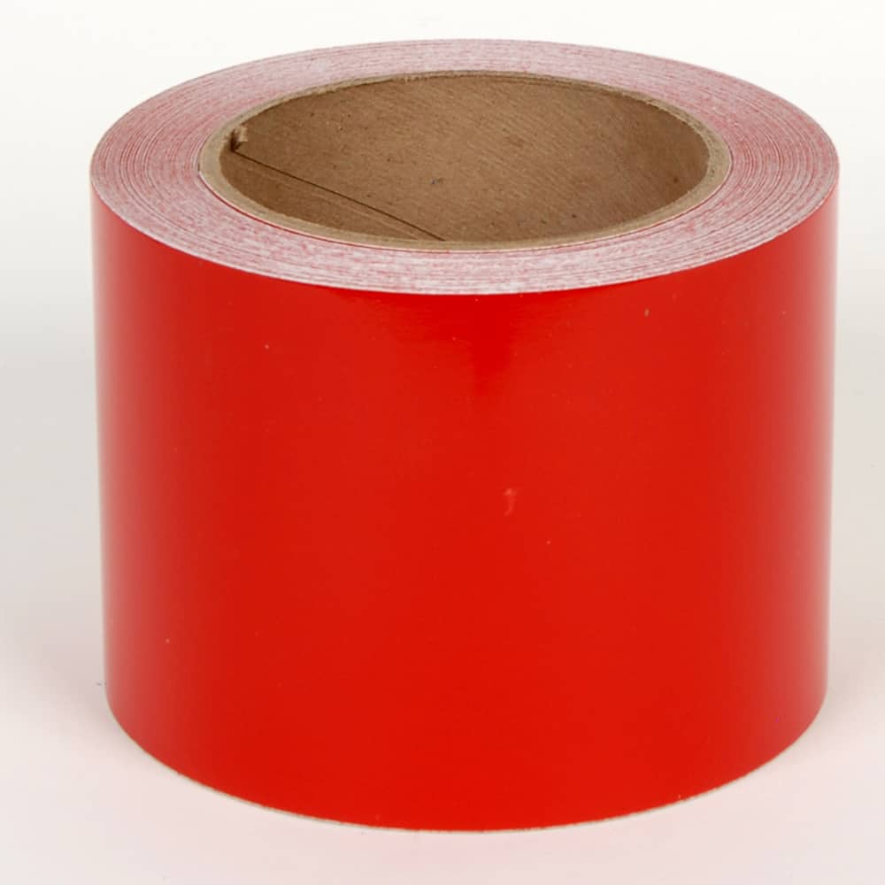 Cobra Systems - Labels, Ribbons & Tapes; Type: Vinyl Tape ; Color: Red ; For Use With: VNM8 ; Width (Inch): 6 ; Length (Feet): 75 ; Material: Vinyl - Exact Tooling