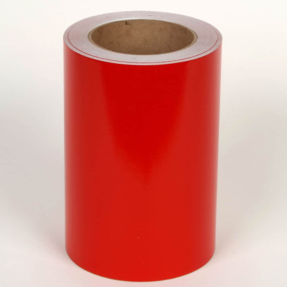 Cobra Systems - Labels, Ribbons & Tapes; Type: Vinyl Tape ; Color: Red ; For Use With: VNM8 ; Width (Inch): 8 ; Length (Feet): 75 ; Material: Vinyl - Exact Tooling