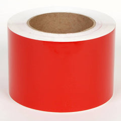 Cobra Systems - Labels, Ribbons & Tapes; Type: Vinyl Tape ; Color: Red ; For Use With: VNM8 ; Width (Inch): 8 ; Length (Feet): 984 ; Material: Vinyl - Exact Tooling