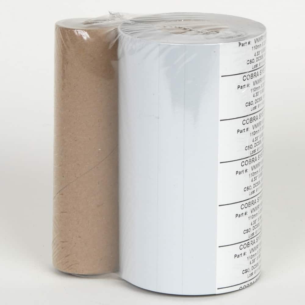 Cobra Systems - Labels, Ribbons & Tapes; Type: Ink Ribbon ; Color: White ; For Use With: VNM8 ; Width (Inch): 6 ; Length (Feet): 984 ; Material: Ink Ribbon - Exact Tooling