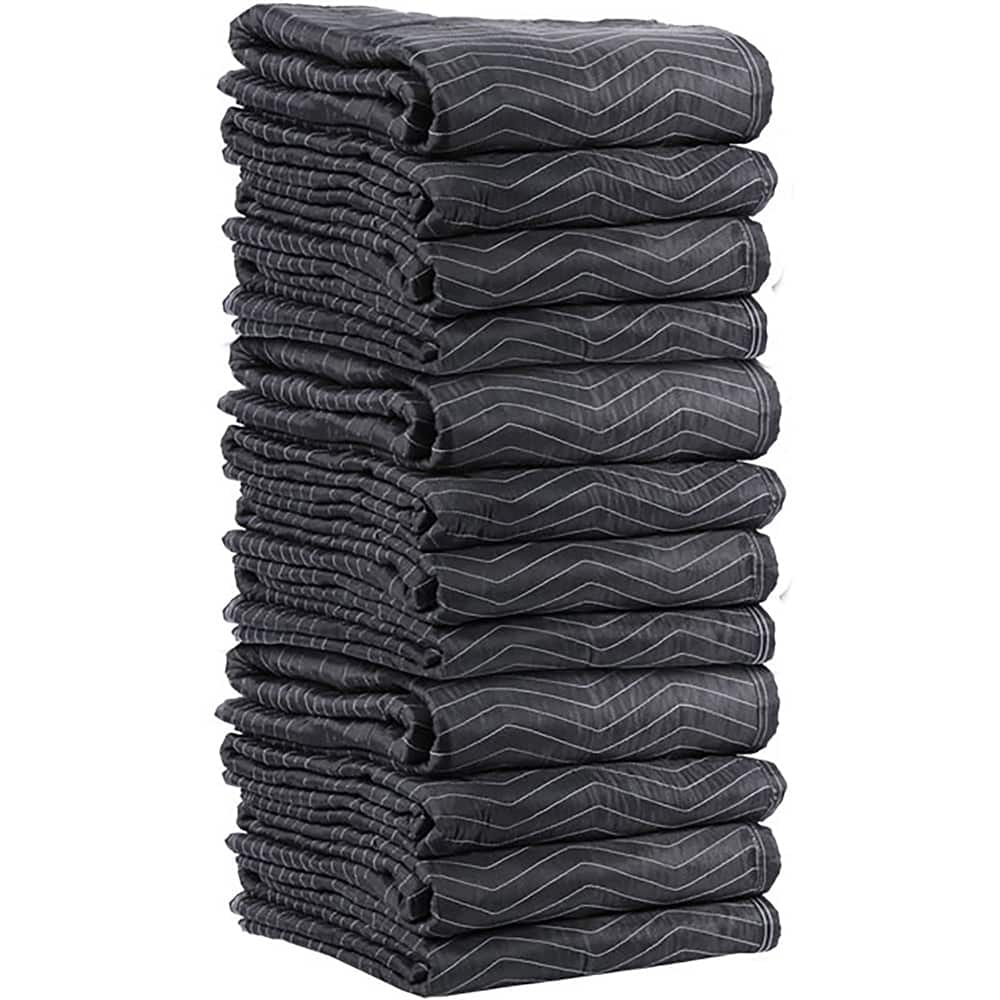 US Cargo Control - Tarps & Dust Covers; Material: Polyester ; Length (Inch): 80 ; Width (Inch): 72 ; Grommet: No ; Color: Black - Exact Tooling