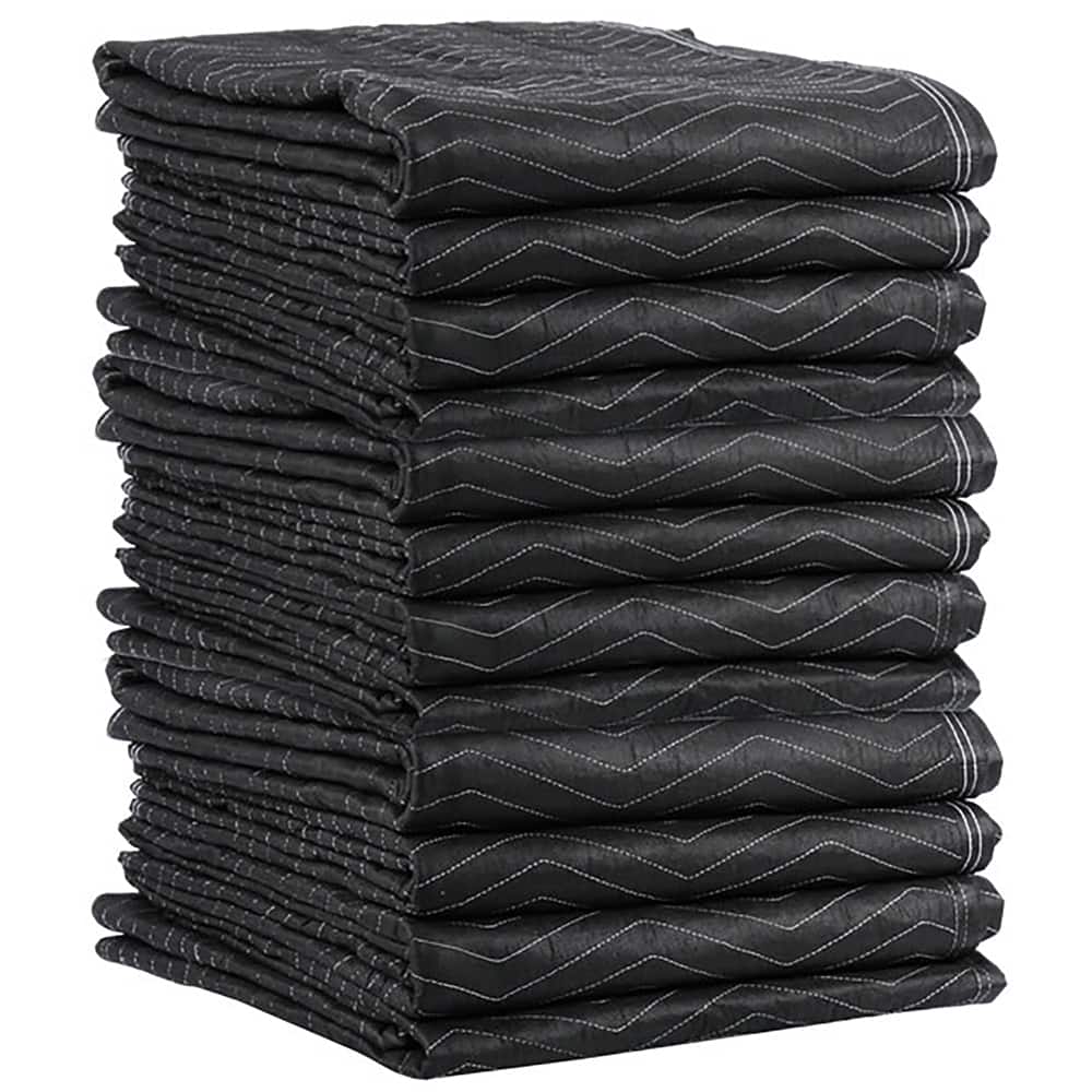 US Cargo Control - Tarps & Dust Covers; Material: Cotton/Polyester ; Length (Inch): 80 ; Width (Inch): 72 ; Grommet: No ; Color: Black - Exact Tooling
