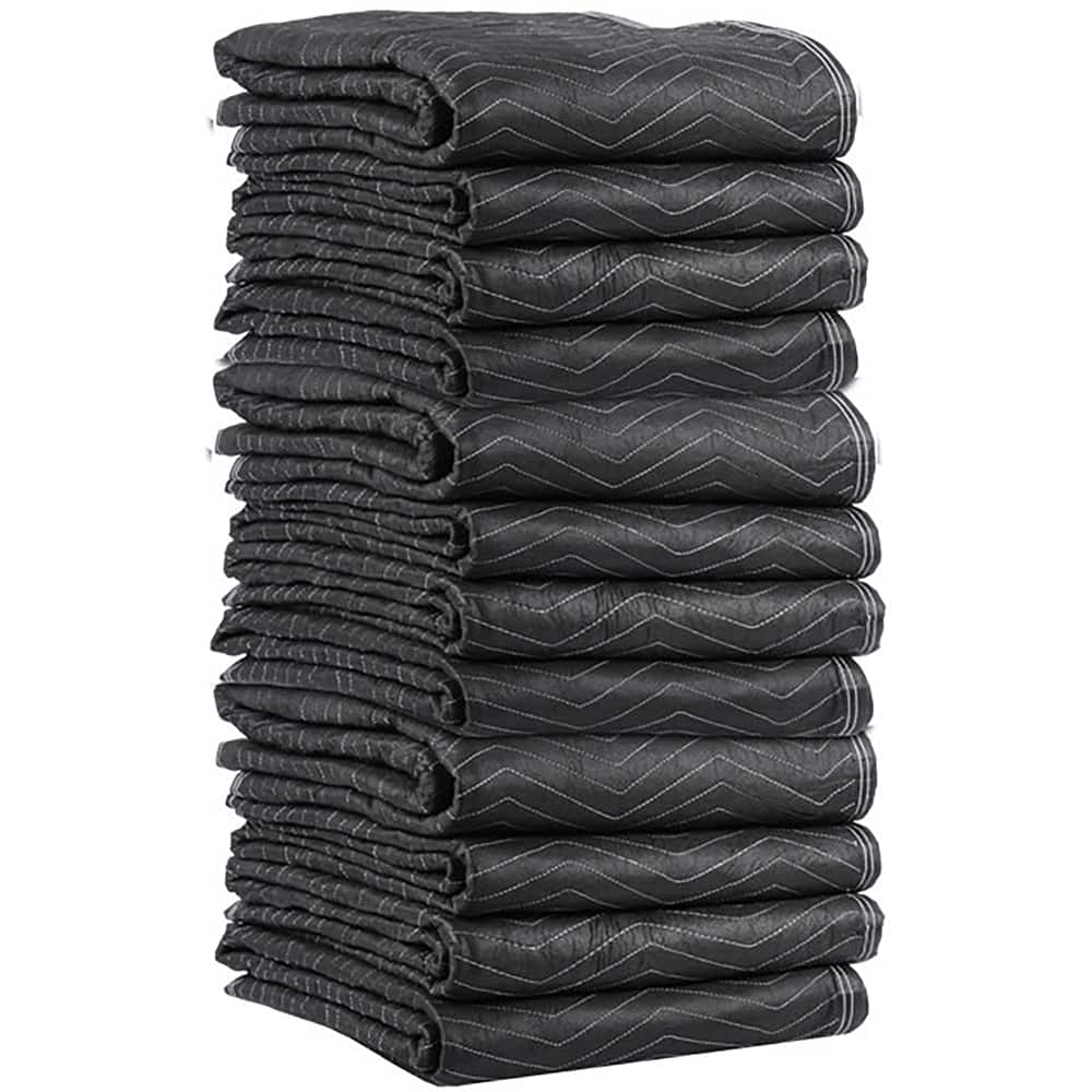US Cargo Control - Tarps & Dust Covers; Material: Polyester ; Length (Inch): 80 ; Width (Inch): 72 ; Grommet: No ; Color: Black; Gray - Exact Tooling
