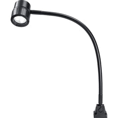 Waldmann Lighting - Machine Lights; Machine Light Style: Spot with Gooseneck ; Mounting Type: Screw Mount ; Wattage: 6 ; Voltage: 100-240 V ; Cord Length (Feet): 9.8 ; Lens Material: Glass - Exact Tooling