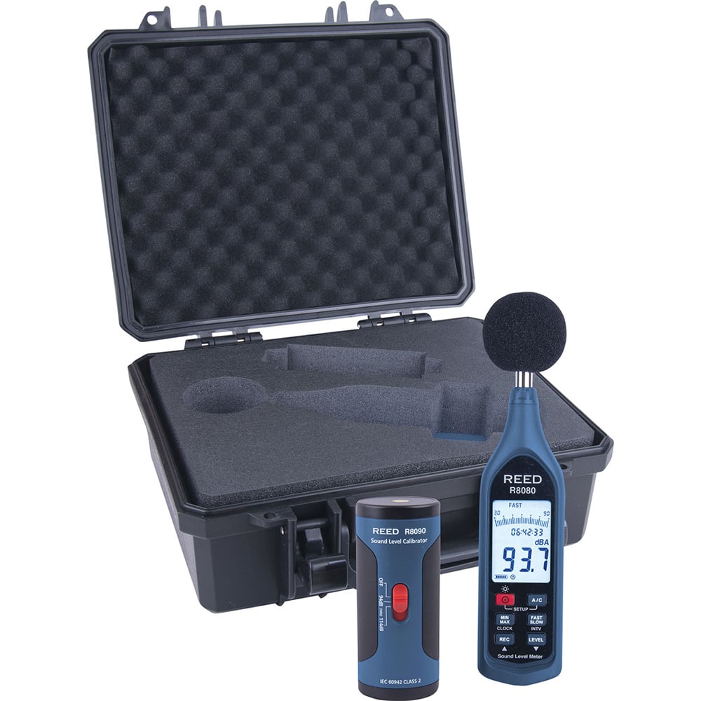 REED Instruments - Sound Meters; Type: Datalogging Sound Meter Kit ; Frequency Weighting: A & C ; Sound Range (dB): 30 - Exact Tooling