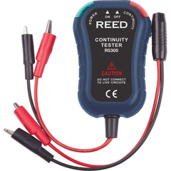 REED Instruments - Circuit Continuity & Voltage Testers; Tester Type: Circuit Continuity Tester ; Maximum Voltage: 9 VAC ; Minimum Voltage: 1 VAC ; Display Type: LED ; Power Supply: (1) 9V Battery ; Includes: Remote Probe; Battery - Exact Tooling