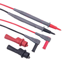 REED Instruments - Electrical Test Equipment Accessories; Accessory Type: Test Leads ; For Use With: Electrical Test Equipment with 0.16'' (4mm) Adapters ; Color: Black; Red ; Includes: Test Lead Set, Alligator Clips - Exact Tooling