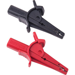REED Instruments - Electrical Test Equipment Accessories; Accessory Type: Alligator Clip Set ; For Use With: REED R1050 & Test Leads that accept 0.16" (4mm) diameter shrouded banana connectors ; Color: Black; Red - Exact Tooling
