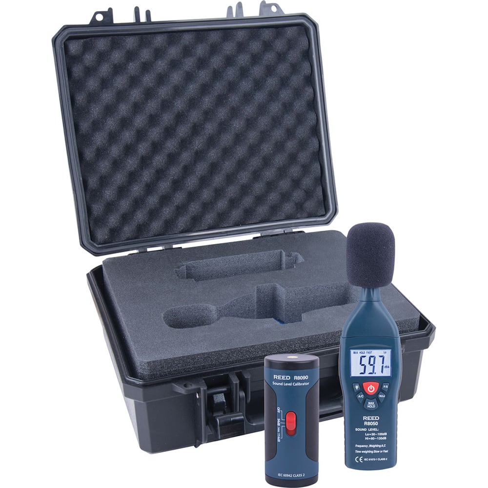 REED Instruments - Sound Meters; Type: Sound Meter Kit ; Frequency Weighting: A & C ; Sound Range (dB): 30 - Exact Tooling