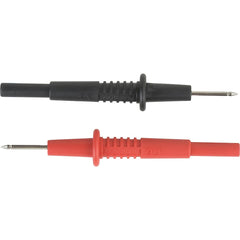 REED Instruments - Electrical Test Equipment Accessories; Accessory Type: Probe Set ; For Use With: REED R1050 & Test Leads that accept 0.16" (4mm) diameter shrouded banana connectors ; Color: Black; Red - Exact Tooling