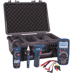 REED Instruments - Electrical Test Equipment Combination Kits; Kit Type: Combination Kit ; Maximum Voltage: 1000 VAC/VDC ; Number of Pieces: 8 ; Maximum AC Amperage (mA): 400 ; Maximum AC Amperage: 10 ; Maximum DC Amperage (mA): 400 - Exact Tooling