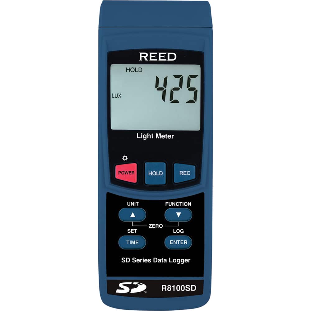 REED Instruments - Light Meters; Compatible Lighting: All Visible Light ; Maximum Measurement (Lux): 100000 ; Maximum Measurement (FC): 10000 ; Minimum Measurement (Lux): 0 ; Minimum Measurement (FC): 0 ; Accuracy ? (%): 4 - Exact Tooling