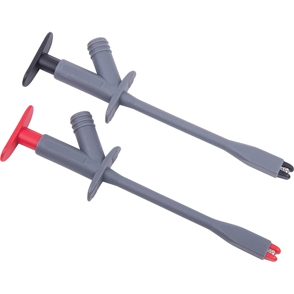 REED Instruments - Electrical Test Equipment Accessories; Accessory Type: Alligator Clip Set ; For Use With: REED R1000 ; Color: Gray, Bkack & Red - Exact Tooling