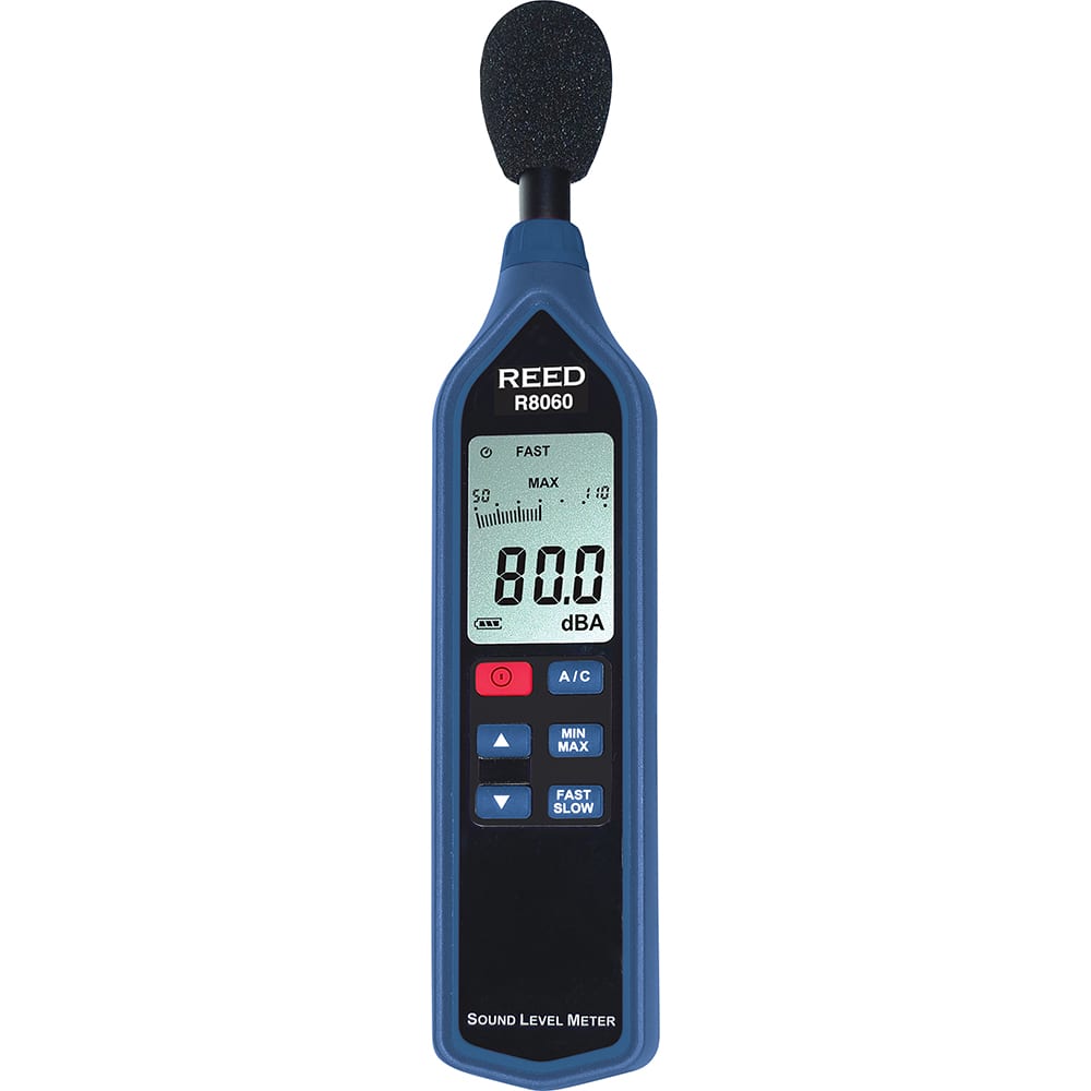 REED Instruments - Sound Meters; Type: Sound Meter ; Frequency Weighting: A & C ; Sound Range (dB): 30 - Exact Tooling
