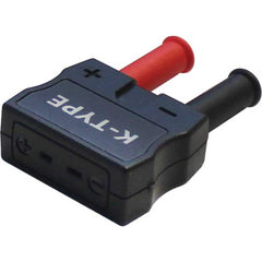 REED Instruments - Electrical Test Equipment Accessories; Accessory Type: Thermocouple Adapter ; For Use With: REED Multimeters and Clamp Meters with contact temperature functionality ; Color: Black; Red - Exact Tooling