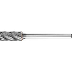 PFERD - SB-51, 1/4" Cut Diam, 1/8" Shank Diam, Carbide End Cut Aluma Cut Cylinder with End Cut Burr - Exact Tooling
