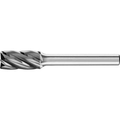 PFERD - SB-3, 3/8" Cut Diam, 1/4" Shank Diam, Carbide End Cut Aluma Cut Cylinder with End Cut Burr - Exact Tooling