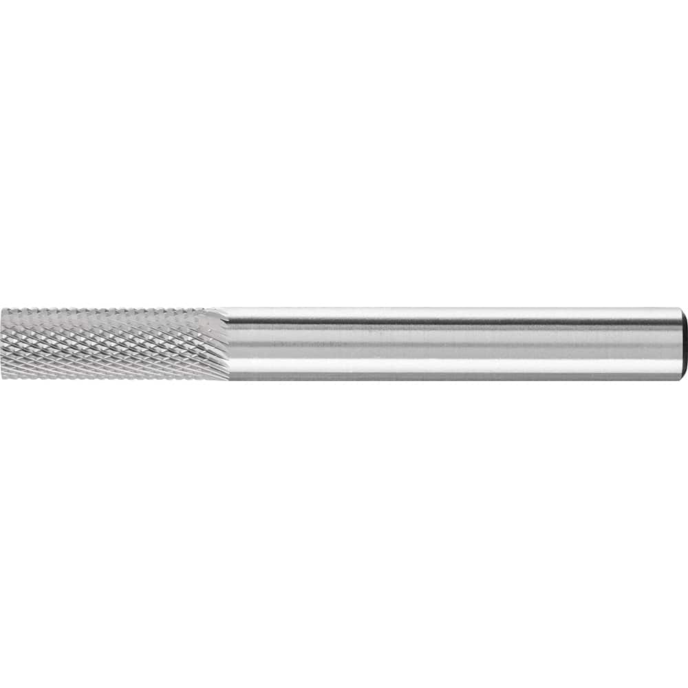 PFERD - SA-1, 1/4" Cut Diam, 1/4" Shank Diam, Carbide Diamond Pattern Cylinder Burr - Exact Tooling
