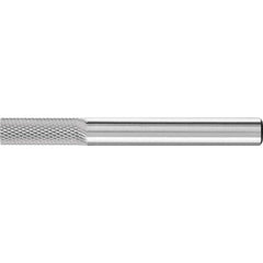 PFERD - SA-1, 1/4" Cut Diam, 1/4" Shank Diam, Carbide Diamond Pattern Cylinder Burr - Exact Tooling