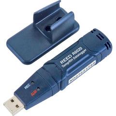 REED Instruments - Thermometer/Hygrometers & Barometers; Type: Temperature/Humidity Recorder ; Minimum Relative Humidity (%): 0 ; Maximum Relative Humidity (%): 100.00 ; Minimum Temperature (C): -40.00 ; Minimum Temperature (F): -40.000 ; Maximum Tempera - Exact Tooling