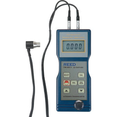 REED Instruments - Electronic Thickness Gages; Minimum Measurement (mm): 1.50 ; Minimum Measurement (Decimal Inch): 0.0500 ; Maximum Measurement (Inch): 7.9000 ; Maximum Measurement (Decimal Inch): 7.9000 ; Maximum Measurement (mm): 200 ; Resolution (mm) - Exact Tooling