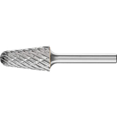 PFERD - SL-6, 5/8" Cut Diam, 1/4" Shank Diam, Carbide End Cut Tree with Radius End Burr - Exact Tooling