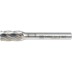 PFERD - SA-3, 3/8" Cut Diam, 1/4" Shank Diam, Carbide Aluma Cut Cylinder Burr - Exact Tooling