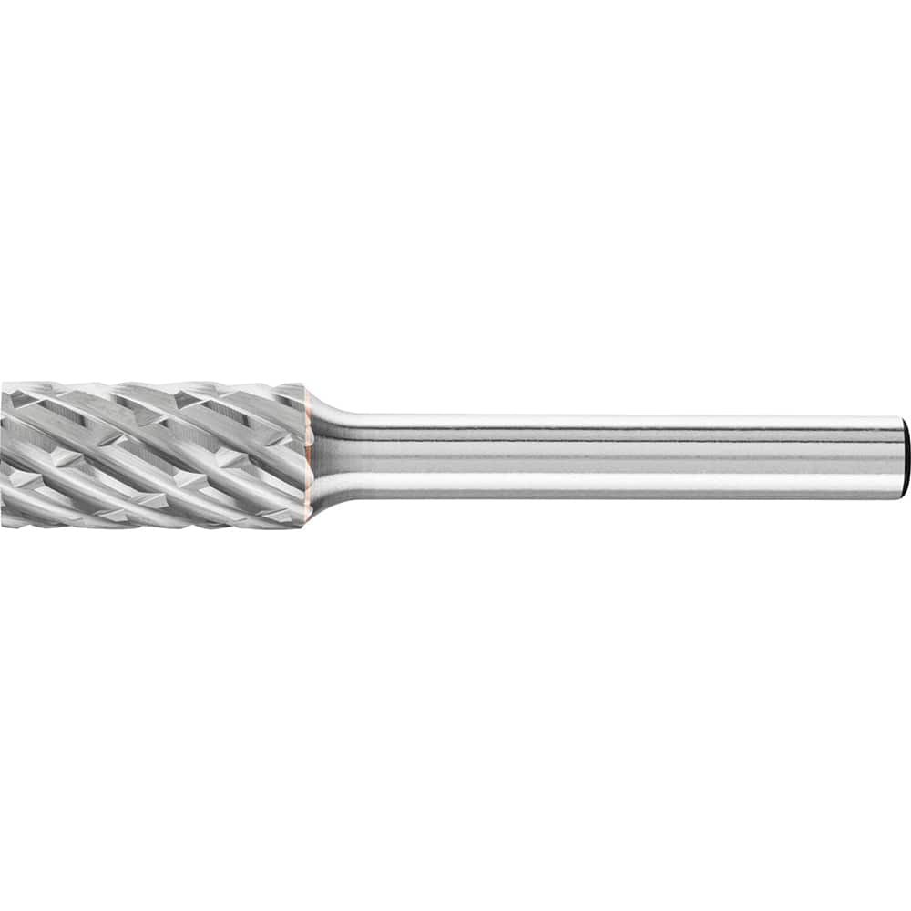 PFERD - SA-3, 3/8" Cut Diam, 1/4" Shank Diam, Carbide No End Cut Cylinder Burr - Exact Tooling