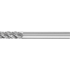 PFERD - SA-1, 1/4" Cut Diam, 1/4" Shank Diam, Carbide No End Cut Cylinder Burr - Exact Tooling
