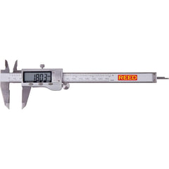REED Instruments - Electronic Calipers; Minimum Measurement (mm): 0.00 ; Minimum Measurement (Decimal Inch): 0.0000 ; Maximum Measurement (Decimal Inch): 6 ; Maximum Measurement (mm): 150.00 ; Accuracy Plus/Minus (Decimal Inch): 0.0010 ; Accuracy Plus/Mi - Exact Tooling