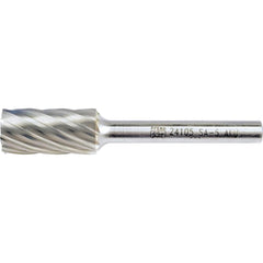 PFERD - SA-5, 1/2" Cut Diam, 1/4" Shank Diam, Carbide Aluma Cut Cylinder Burr - Exact Tooling