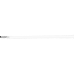 PFERD - SC-1L6, 1/4" Cut Diam, 1/4" Shank Diam, Carbide Double Cut Cylinder with Radius End Burr - Exact Tooling