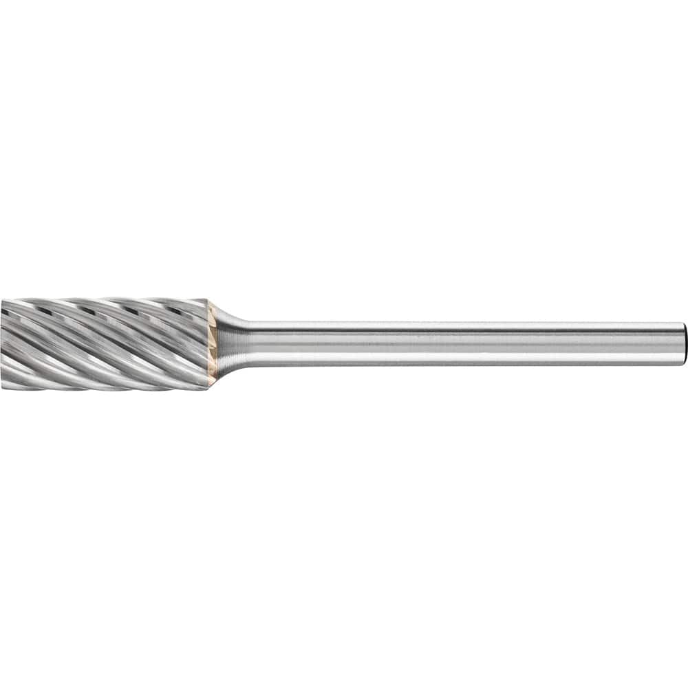 PFERD - SA-51, 1/4" Cut Diam, 1/8" Shank Diam, Carbide Inox Cut Cylinder Burr - Exact Tooling