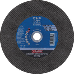 PFERD - Cutoff Wheels; Tool Compatibility: Angle Grinder ; Wheel Diameter (Inch): 9 ; Wheel Thickness (Inch): 0.0650 ; Abrasive Material: Ceramic Oxide ; Maximum RPM: 6600.000 ; Grit: 46 - Exact Tooling