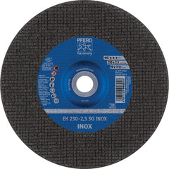 PFERD - Depressed-Center Wheels; Hole Size (Inch): 7/8 ; Connector Type: Arbor ; Wheel Type Number: Type 27 ; Abrasive Material: Aluminum Oxide ; Maximum RPM: 6600.000 ; Grit: 46 - Exact Tooling