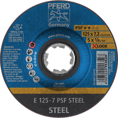 PFERD - Depressed-Center Wheels; Hole Size (Inch): 1/4 ; Connector Type: Arbor ; Wheel Type Number: Type 1 ; Abrasive Material: Aluminum Oxide ; Maximum RPM: 12200.000 ; Grit: 24 - Exact Tooling