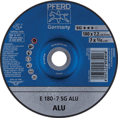 PFERD - Depressed-Center Wheels; Hole Size (Inch): 7/8 ; Connector Type: Arbor ; Wheel Type Number: Type 27 ; Abrasive Material: Aluminum Oxide/Silicon Carbide ; Maximum RPM: 8500.000 ; Bond Type: Resinoid - Exact Tooling