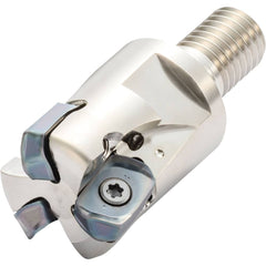 Kyocera - Indexable High-Feed End Mills; Cutting Diameter (mm): 21.00 ; Maximum Depth of Cut (mm): 2.50 ; Shank Type: Modular Connection ; Shank Diameter (mm): 17.0000 ; Number of Cutter Inserts: 5 ; Insert Style: LOMU - Exact Tooling