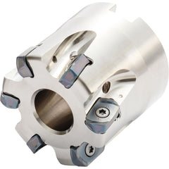 Kyocera - Indexable High-Feed Face Mills; Cutting Diameter (mm): 69.00 ; Maximum Depth of Cut (mm): 2.50 ; Arbor Hole Diameter (mm): 27.00 ; Overall Height (mm): 63.00000 ; Series: MFH ; Cutter Style: MFH - Exact Tooling