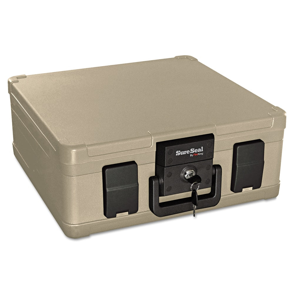 FireKing - Safes; Type: Personal Safe ; Internal Width (Inch): 13-7/64 ; Internal Height (Inch): 3-29/32 ; Internal Depth (Inch): 8-1/2 ; External Width (Inch): 15-29/32 ; External Height (Inch): 6-1/2 - Exact Tooling