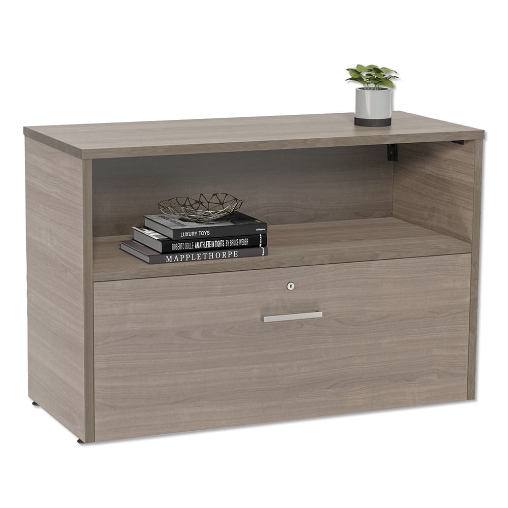 Linea Italia - Credenzas; Type: Credenza ; Number of Drawers: 1.000 ; Length (Inch): 35-1/4 ; Height (Inch): 23-3/4 ; Depth (Inch): 15-1/4 ; Color: Natural Walnut - Exact Tooling