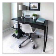 Floortex - Chair Mats; Style: Straight Edge ; Shape: Rectangular ; Width (Inch): 60 ; Length (Inch): 48 ; Lip Cutout Size: No Lip (Inch) - Exact Tooling