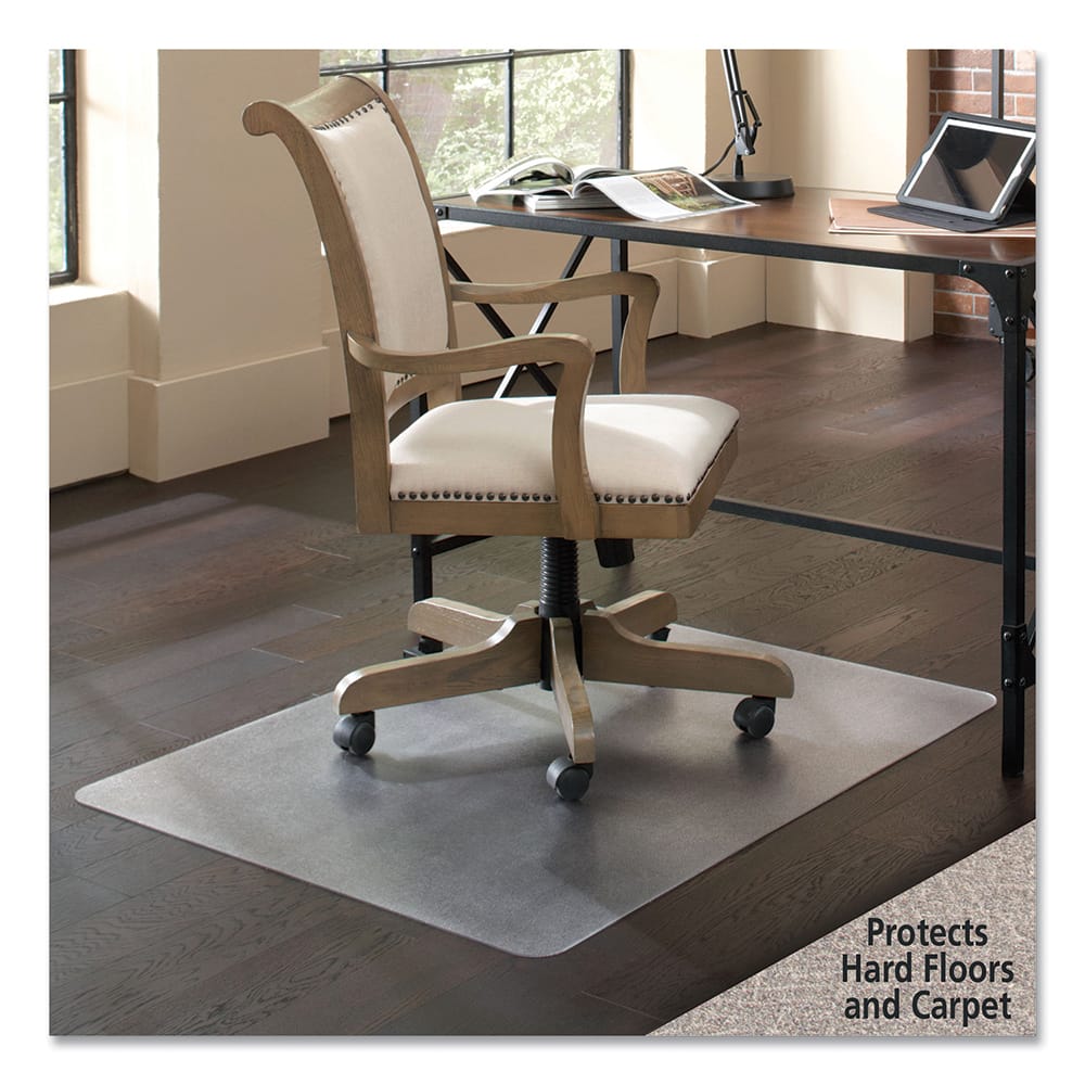 ES Robbins - Chair Mats; Style: Straight Edge ; Shape: Rectangular ; Width (Inch): 36 ; Length (Inch): 48 ; Lip Cutout Size: No Lip (Inch) - Exact Tooling