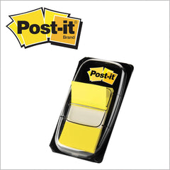 3M - Self-Stick Page Flags; Style: Flag ; Color: Yellow ; Size: 1 x 1.7 - Exact Tooling