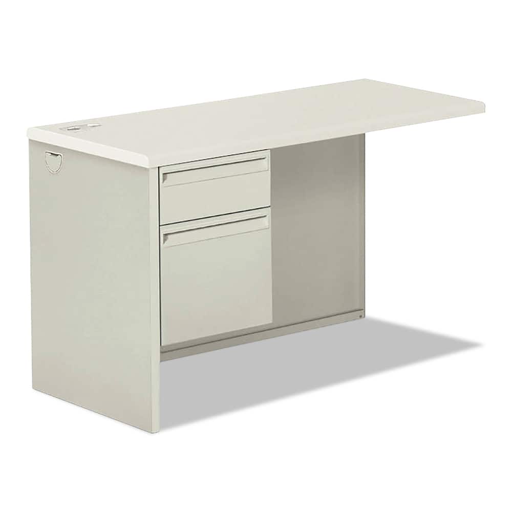 Hon - 2 Drawer Light Gray High-Pressure Laminate & Steel Pedestal File Cabinet - Exact Tooling