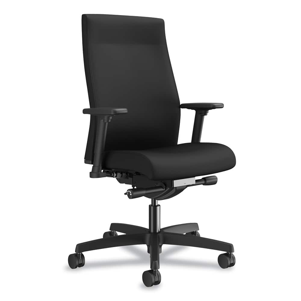 Hon - Swivel & Adjustable Office Chairs; Type: Task Chair ; Color: Black ; Seat Material: Fabric ; Height Range (Inch): 45 ; Depth (Inch): 28-1/2 ; Width (Inch): 28 - Exact Tooling