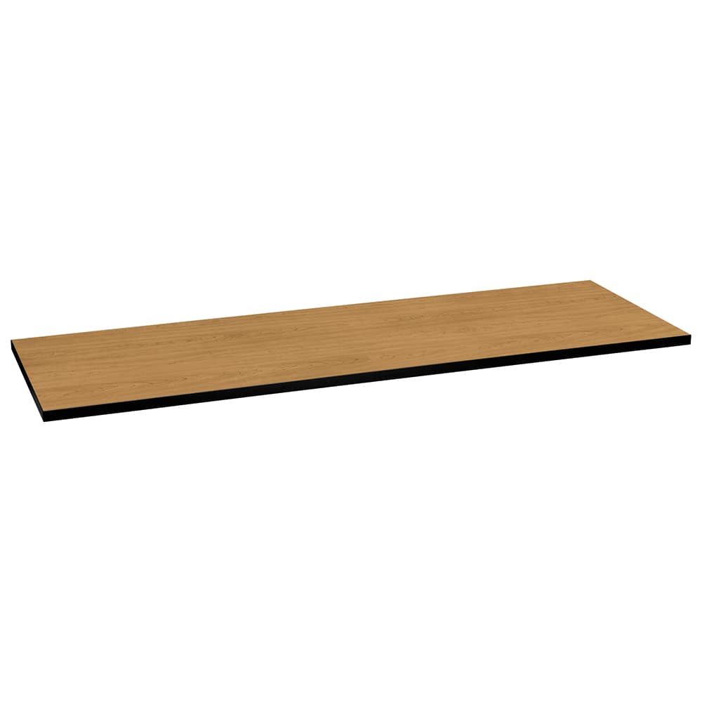 Hon - Stationary Tables; Type: Table Top ; Material: High-Pressure Laminate ; Color: Harvest; Black ; Height (Inch): 1-1/8 ; Length (Inch): 24 ; Width (Inch): 72 - Exact Tooling