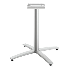 Hon - Stationary Tables; Type: Table Base ; Material: Cast Aluminum ; Color: Textured Silver ; Height (Inch): 29-37/64 ; Width (Inch): 32-11/16 ; Overall Width: 32 - Exact Tooling