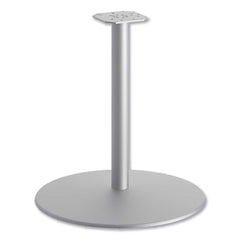 Hon - Stationary Tables; Type: Table Base ; Material: Aluminum ; Color: Textured Silver ; Diameter (Inch): 25.84 ; Height (Inch): 27-51/64 ; Width (Inch): 25-27/32 - Exact Tooling