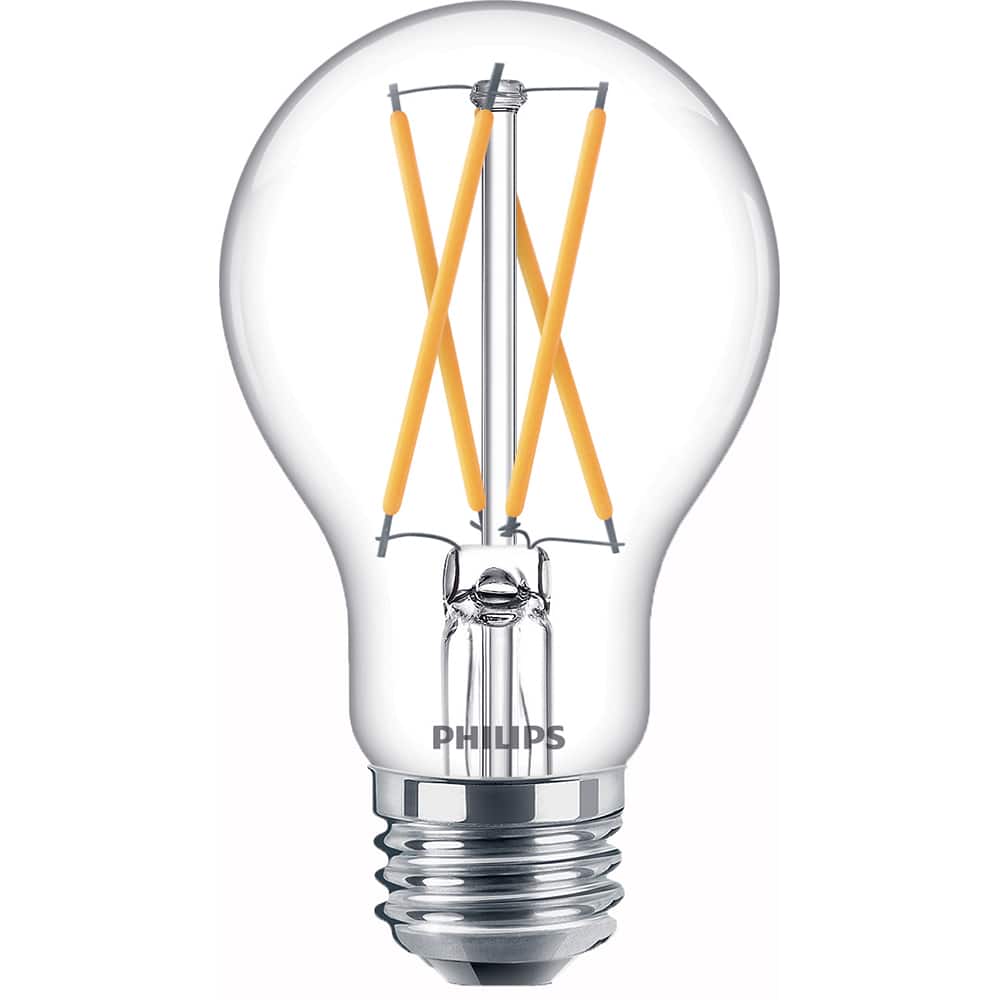 Philips - Lamps & Light Bulbs; Lamp Technology: LED ; Lamps Style: Residential/Office ; Lamp Type: A19 ; Wattage Equivalent Range: 1-19 ; Actual Wattage: 5 ; Base Style: Medium Screw - Exact Tooling